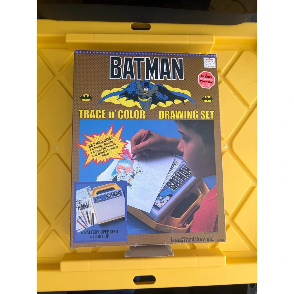 Vintage Batman Trace n Color Drawing Set Light Up Activity Kit Ideas That Work